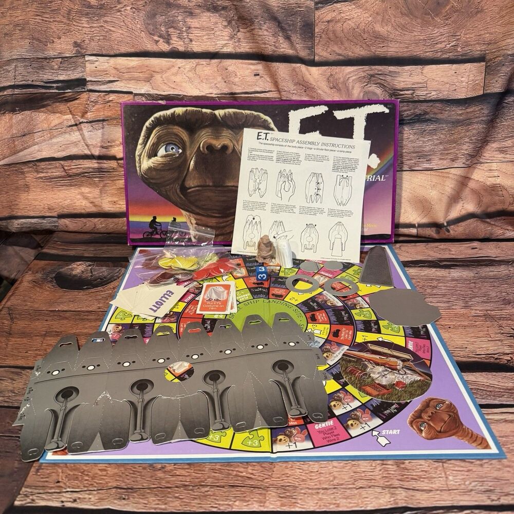 Vintage 1982 E.T. The Extra-Terrestrial Board Game Parker Brothers Complete